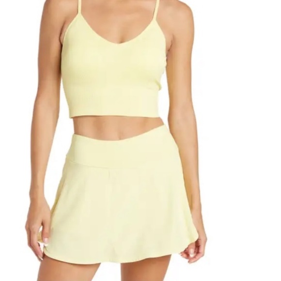 PRABAL GURUNG Taille M Noir Jaune Floral Athlétique Cordon Short